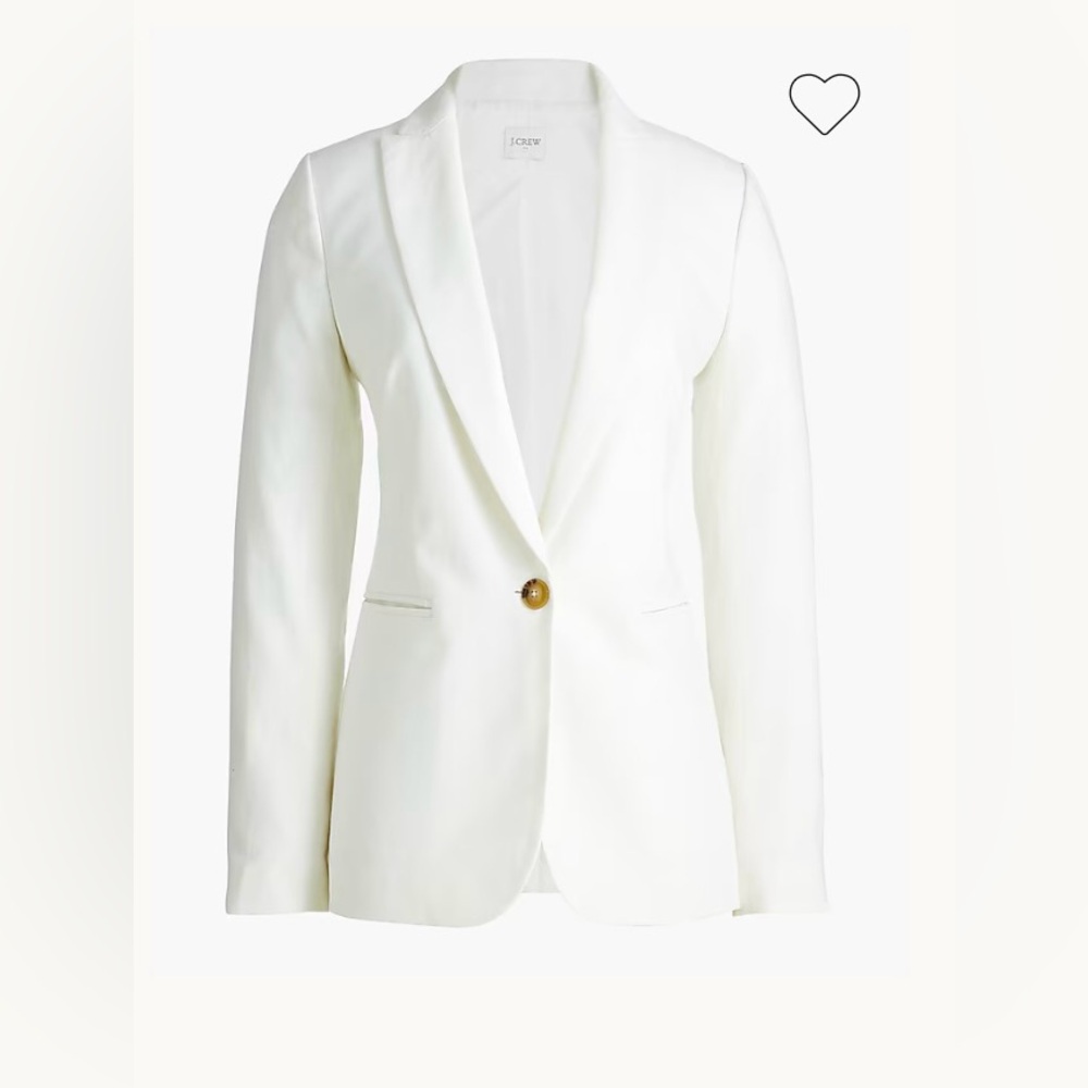 J. Crew Women's Linen-blend one-button blazer NWOT Size 4